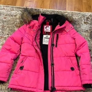 Girls winter coat size 14/16 in pink